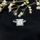 3 Carat Princess Cut Moissanite Halo Engagement Ring