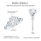 Certified 2 Carat Oval Moissanite Hidden Halo Engagement Ring