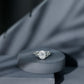 Certified 2 Carat Oval Moissanite Hidden Halo Engagement Ring