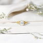 Oval Moissanite Engagement Ring with Celtic Band