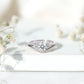 0.9 Carat Round Cut Moissanite Wedding Ring Set For Bride