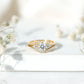 0.9 Carat Round Cut Moissanite Wedding Ring Set For Bride