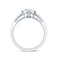 Oval Cut Moissanite Solitaire Engagement Ring in Split Shank
