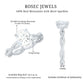 Oval Shape Moissanite Solitaire Engagement Ring in Braided Shank