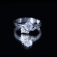 Solitaire Moissanite Wedding Ring Set for Her