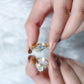 Solitaire Moissanite Wedding Ring Set for Her