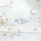 Solitaire 2 Carat Moissanite Bezel Set Engagement Ring with Bypass Shank
