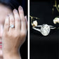 Solitaire 2 Carat Moissanite Bezel Set Engagement Ring with Bypass Shank