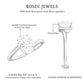 Oval Cut Solitaire Moissanite Bypass Engagement Ring