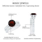 Natural 2.3 Carat Garnet Diamond Wedding Bridal Ring Set of 2