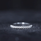 Moissanite Half Eternity Ring in Shared Prong Setting