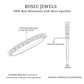 Moissanite Half Eternity Ring in Shared Prong Setting