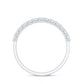 Moissanite Half Eternity Ring in Shared Prong Setting