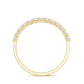 Moissanite Half Eternity Ring in Shared Prong Setting
