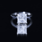 3 Carat Princess Cut Moissanite Solitaire Engagement Ring
