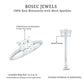 3 Carat Princess Cut Moissanite Solitaire Engagement Ring