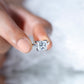3 Carat Princess Cut Moissanite Solitaire Engagement Ring