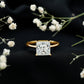 3 Carat Princess Cut Moissanite Solitaire Engagement Ring