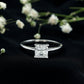 Anillo Solitario de Moissanita Corte Princesa de 1 CT para Mujer
