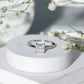Anillo Solitario de Moissanita Corte Princesa de 1 CT para Mujer