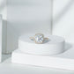 Victorian Style 3 Carat Cushion Moissanite Halo Engagement Ring