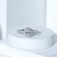 1.2 Carat Certified Moissanite Oval Halo Engagement Ring For Her