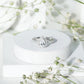Certified Moissanite Teardrop Engagement Ring with Halo