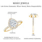 Certified Moissanite Teardrop Engagement Ring with Halo