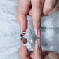 Anillo de compromiso para mujer de moissanita talla pera con halo