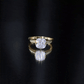Anillo de Compromiso Solitario de Moissanita de Talla Cojín de 3 Quilates con Certificado