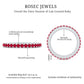 Round Shape Lab Grown Ruby and Diamond Eternity Wedding Band