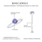 Certified Real Solitaire Tanzanite Promise Ring with Diamond