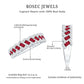 Natural Baguette Ruby Half Eternity Band with Diamond
