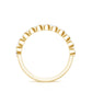 Natural Baguette Ruby Half Eternity Band with Diamond