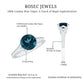 Natural London Blue Topaz and Diamond Engagement Ring