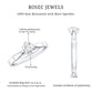 Floral Set Moissanite Solitaire Promise Ring for Her