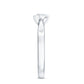 Floral Set Moissanite Solitaire Promise Ring for Her