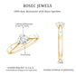 Floral Set Moissanite Solitaire Promise Ring for Her