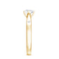 Floral Set Moissanite Solitaire Promise Ring for Her