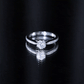 Lotus Basket Set Moissanite Solitaire Engagement Ring for Women