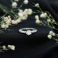 Lotus Basket Set Moissanite Solitaire Engagement Ring for Women