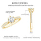 Lotus Basket Set Moissanite Solitaire Engagement Ring for Women
