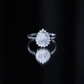 Certified Pear Cut Engagement Ring With Moissanite