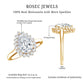 Certified Pear Cut Engagement Ring With Moissanite