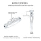 0.5 Carat Round Shape Moissanite Crossover Infinity Ring