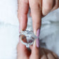 0.5 Carat Round Shape Moissanite Crossover Infinity Ring