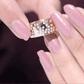 Certified Moissanite Wide Wedding Band in Flush Setting