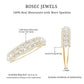 Round Shape Moissanite Half Eternity Wedding Band