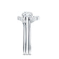 0.9 Carat Vintage Inspired Moissanite 3 Piece Wedding Ring Sets
