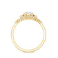 0.9 Carat Vintage Inspired Moissanite 3 Piece Wedding Ring Sets